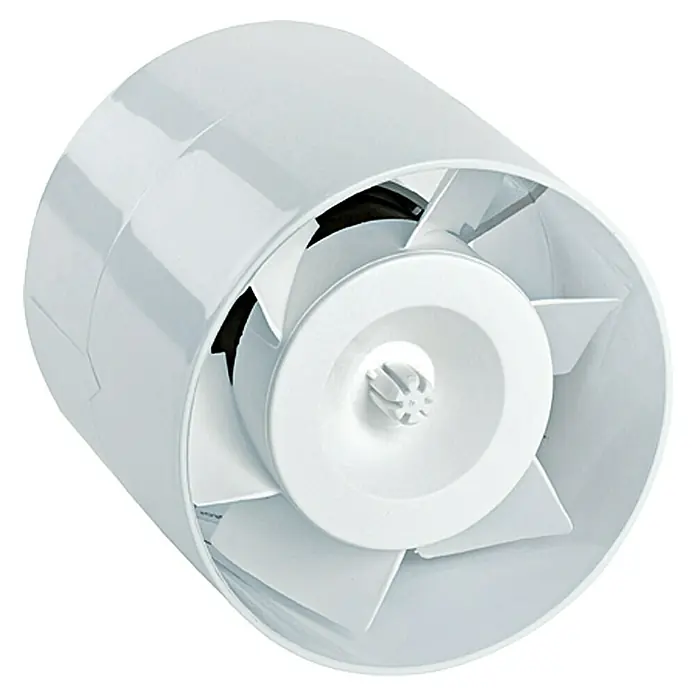 Air-Circle Cjevni ventilator - 100 mm, Bijele boje