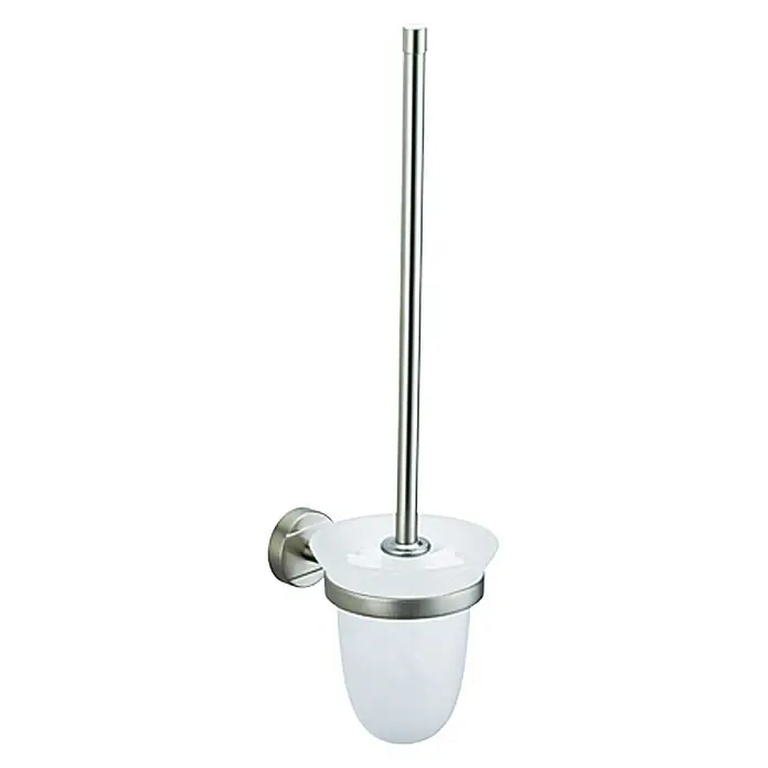 Camargue Rochelle WC-Bürstengarnitur - Mit Halterung, Nickel, Matt