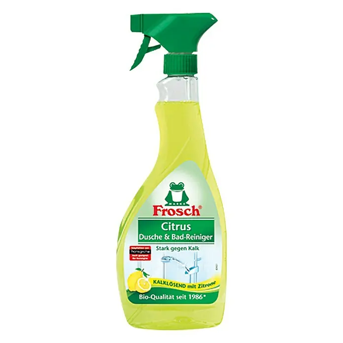 Frosch Dusche- & Badreiniger - 500 ml, Flasche mit Sprühkopf - Vorderansicht