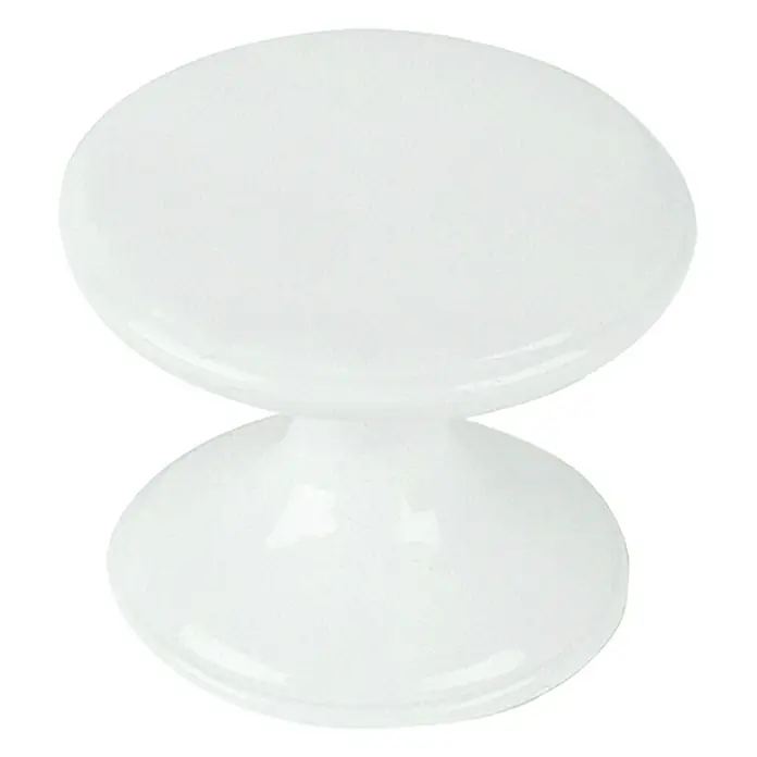 Möbelknopf - Ø x H: 33 x 27 mm, Sonstige, Weiß