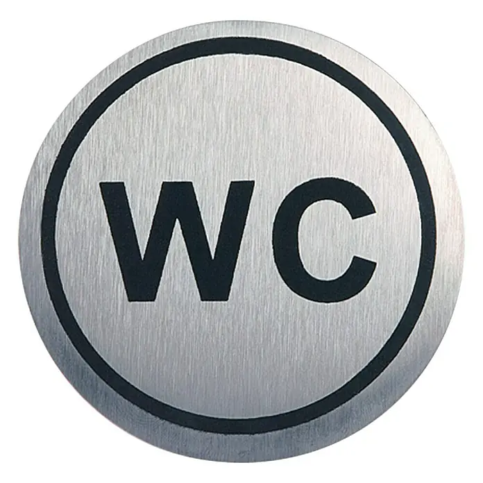 Portaferm Pločica sa simbolom - Izgled plemenitog čelika, WC