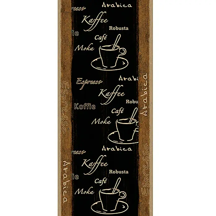 AS Creation Samoljepljiva pločica pop.up - Espresso Arabica, Crno-smeđe, 35 cm x 2,5 m - Pogled sprijeda