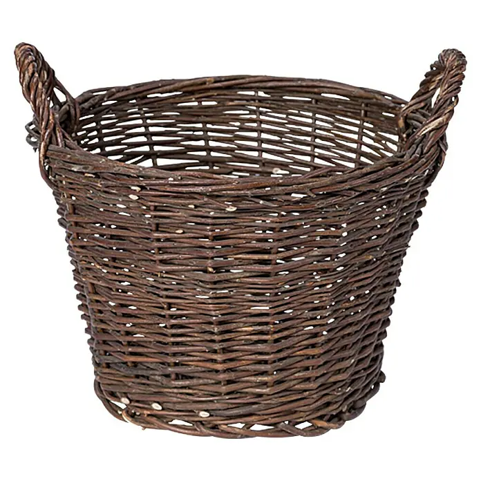 Weidenkorb - Außenmaß (Ø x H): 30 x 22 cm, Natur