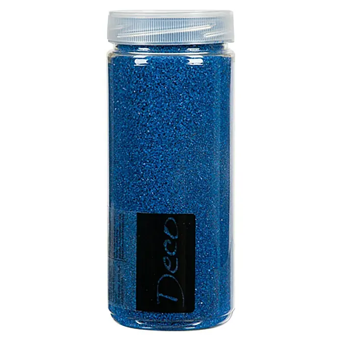Farbsand - Dunkelblau, Korngröße: Ø 0,1 - 0,5 mm, 500 ml