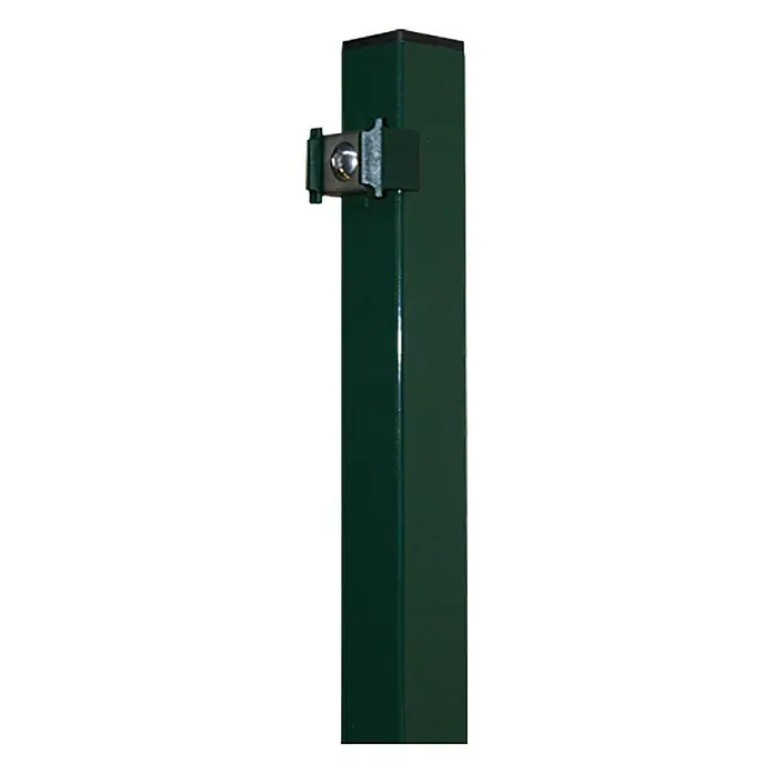 Hadra Zaunpfosten - Grün, 40 x 40 x 1.500 mm, Metall
