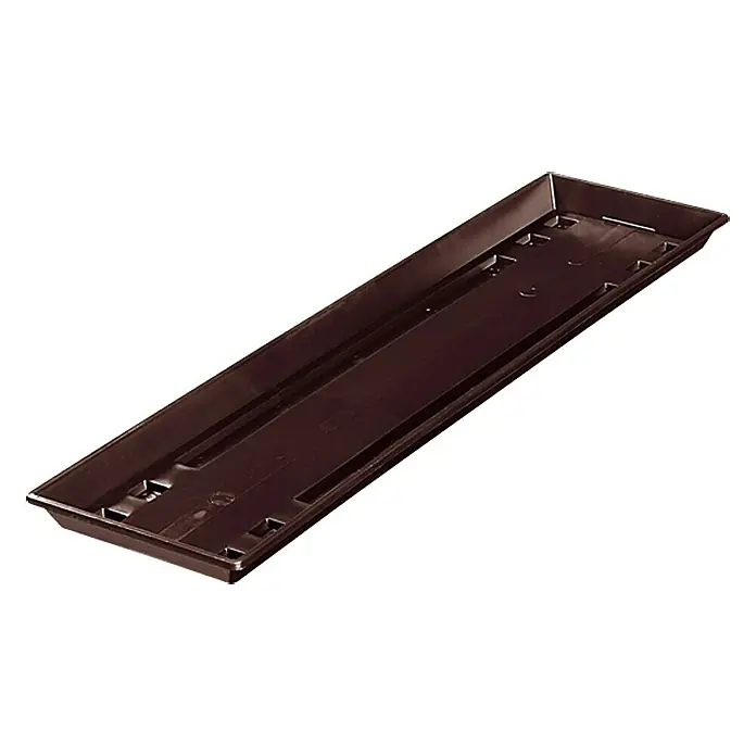Geli Standard Podložak za žardinjeru za cvijeće - Duljina: 60 cm, Smeđe boje - Pogled sprijeda