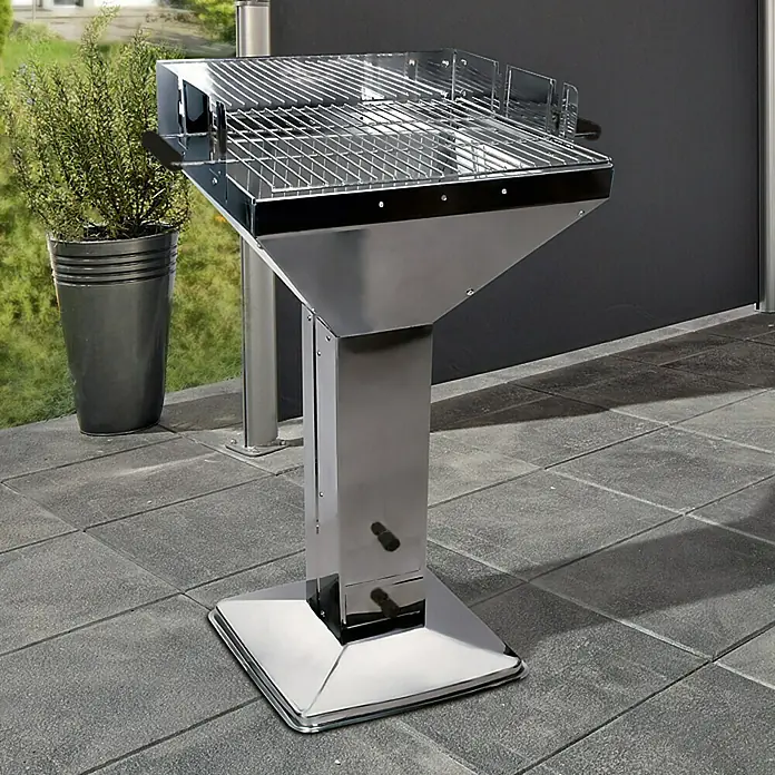 Grillstar Trichtergrill Colorado - Silber, Hauptgrillfläche: 48 x 46 cm