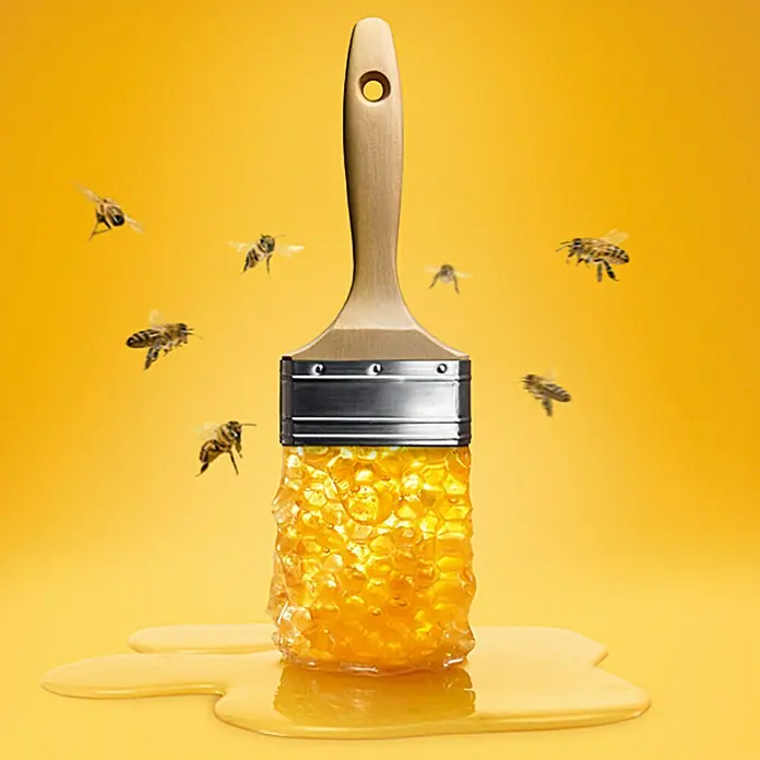 SCHÖNER WOHNEN-Farbe Wandfarbe Trendfarbe - Honey, 1 l, Matt, Konservierungsmittelfrei