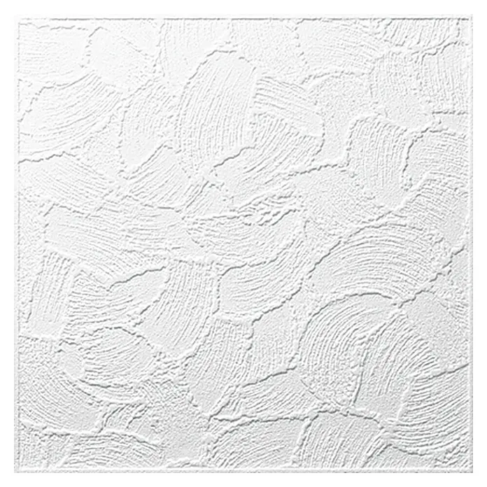 Decosa Stropna ploča od stiropora - Valencia, 50 x 50 cm, Bijele boje, 2 m² - Pogled sprijeda