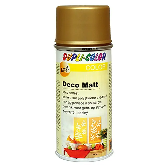 Dupli-Color Deco Mat Acrylspuitlak Goud/brons - Goud/brons, 150 ml, Mat - Vooraanzicht
