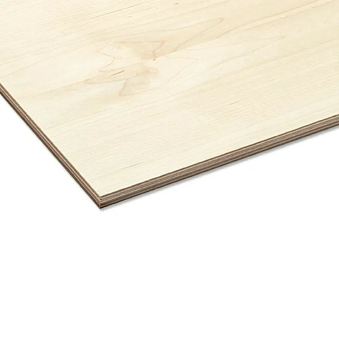 Multiplexplatte nach Maß - Birke, Max. Zuschnittsmaß: 3.000 x 1.500 mm, Stärke: 4 mm - Rechte Seitenansicht