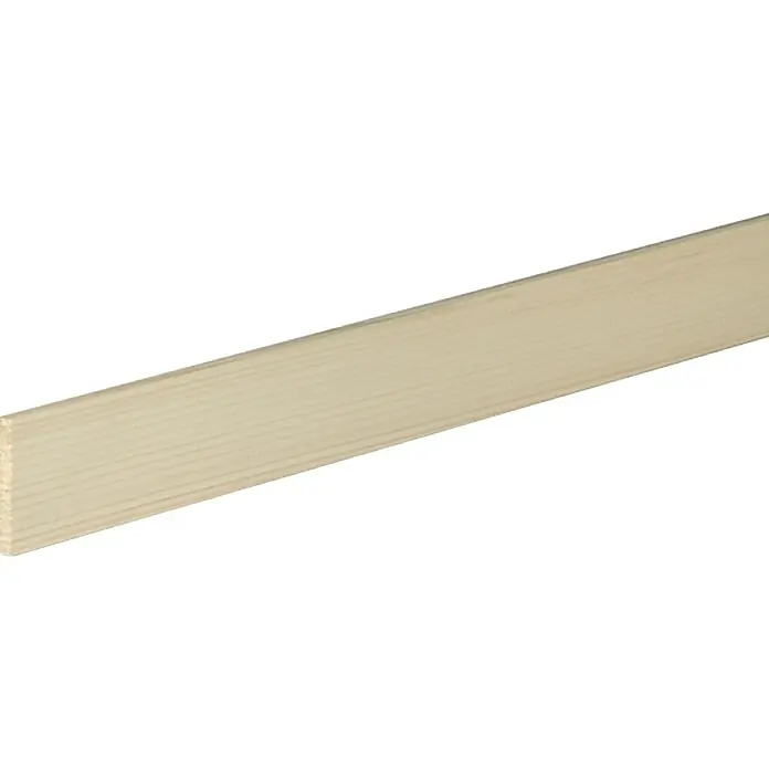 Ravni profil - 2,4 m x 0,5 cm x 4 cm, Smreka-bor - Pogled s lijeve strane