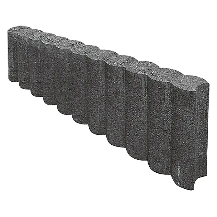 Rubna palisada - 50 x 6 x 15 cm, Antracit, Beton