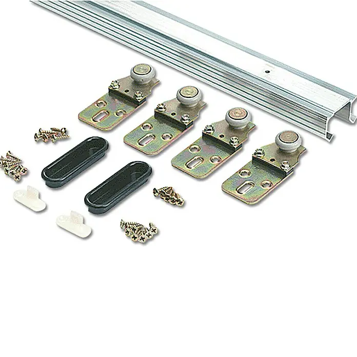 HBS Betz Herraje para puerta corredera de armario - Largo: 200 cm, Capacidad de carga: 28 kg
