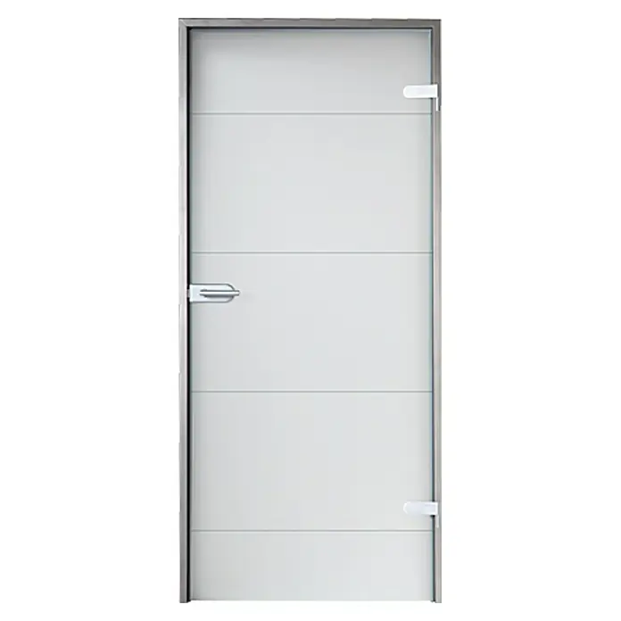 Diamond Doors Glasdrehtür Lines Positiv - 834 x 1.972 mm, DIN Rechts, Einscheibensicherheitsglas (ESG), Studio 2-teilig