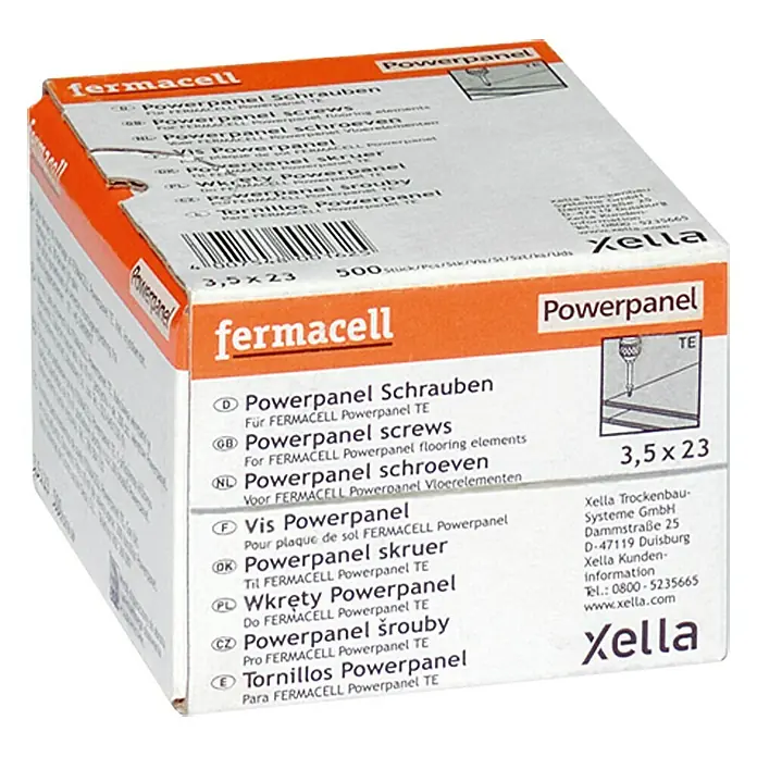 Fermacell Powerpanel Schrauben TE - Durchmesser Kopf: 3,5 mm, Länge: 23 mm, 500 Stk. - Vorderansicht