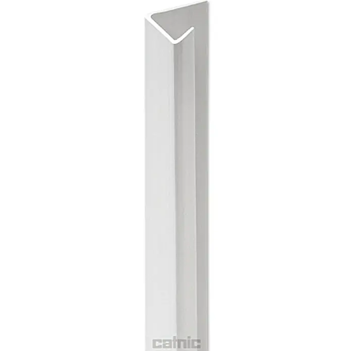 Catnic Obrubni profil za suhu gradnju - 250 cm x 19,5 mm x 12,5 mm, Prikladno za: Gips-kartonske ploče, PVC - Pogled sprijeda