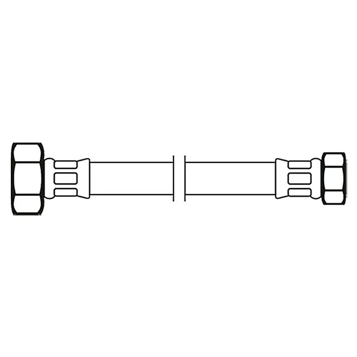 Flexo Priključno crijevo - ½″/⅜″, Duljina: 30 cm - Pogled sprijeda