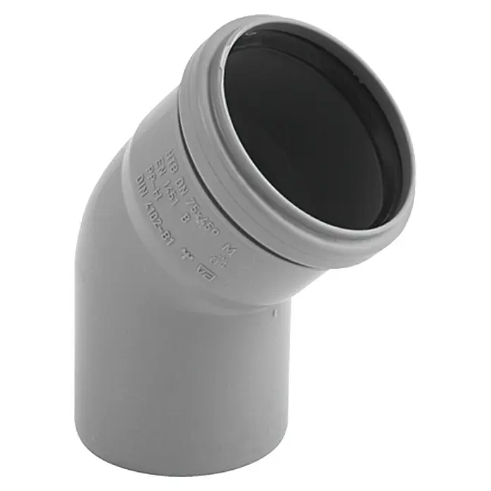 HT koljeno - DN 40, 45 °