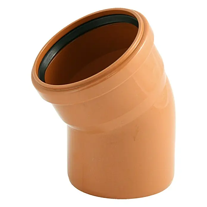 KG Bogen - Nennweite: 125 mm, 30 ° - Rechte Seitenansicht