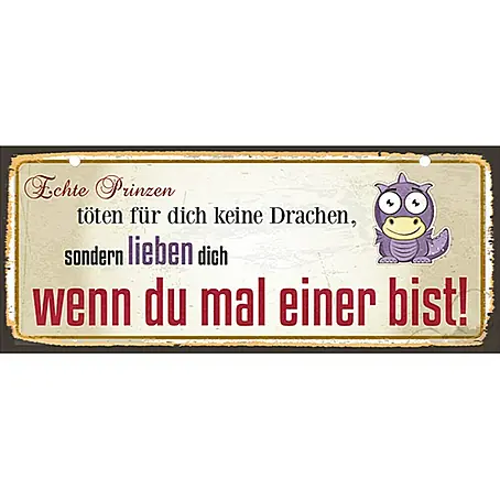 Blechschild