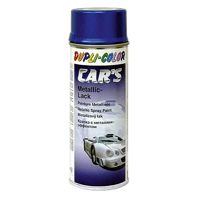 Dupli-Color Car's Metallic-Lackspray - Azurblau, 400 ml, Glänzend, Schnelltrocknend - Vorderansicht