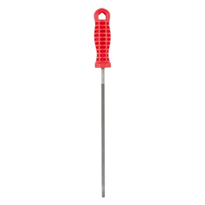 Wisent Kettensägefeile - Durchmesser: 5,5 mm, Länge Feilenblatt: 200 mm - Vorderansicht