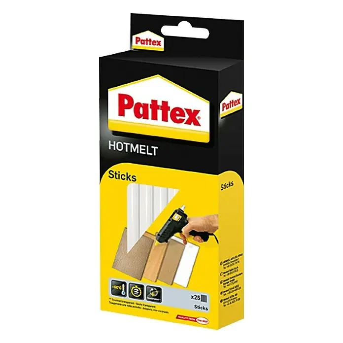 Pattex Klebepatronen - 25 Stk., Durchmesser Klebepatrone: 11 mm - Vorderansicht