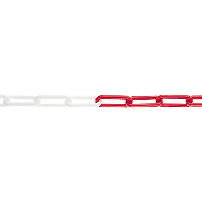 Stabilit Plastični lanac po dužnom metru - 8 mm, Plastika, Crveno-bijele boje