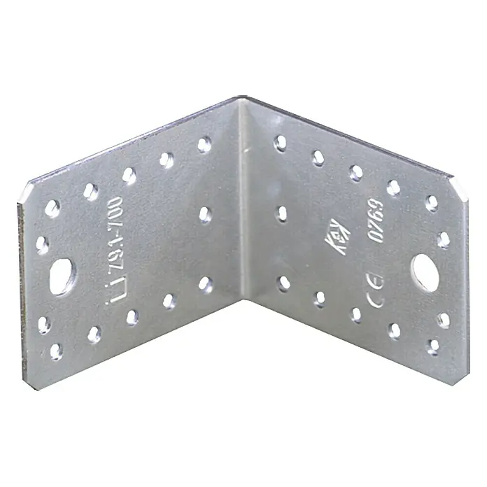 Stabilit Winkelverbinder - L x B x H: 90 x 65 x 90 mm, Stahl - Vorderansicht