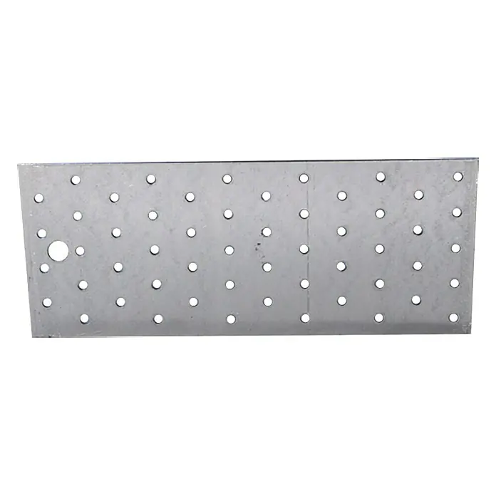 Stabilit Lochplatte - 240 x 100 mm, 1 Stk., Sendzimir verzinkt, Stärke: 2 mm - Vorderansicht