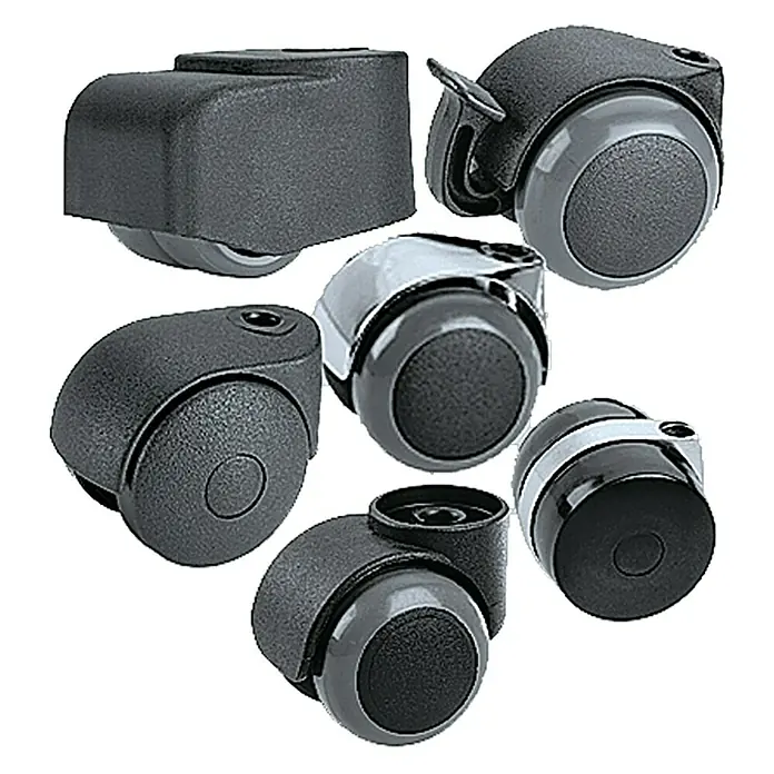 Stabilit Dupla görgő - Görgők átmérője: 35 mm, Terhelhetőség: 50 kg, siklócsapágy, Tányérral