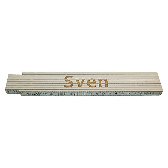 Heka Duimstok - Opdruk: Sven, 2 m - Top-down weergave