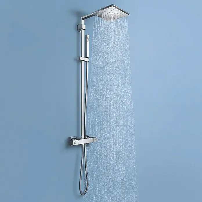 Grohe Duschsystem Euphoria Cube XXL - Mit Thermostatarmatur, Lochabstand: 100,5 cm, Anzahl Strahlarten: 1 Stk., Chrom