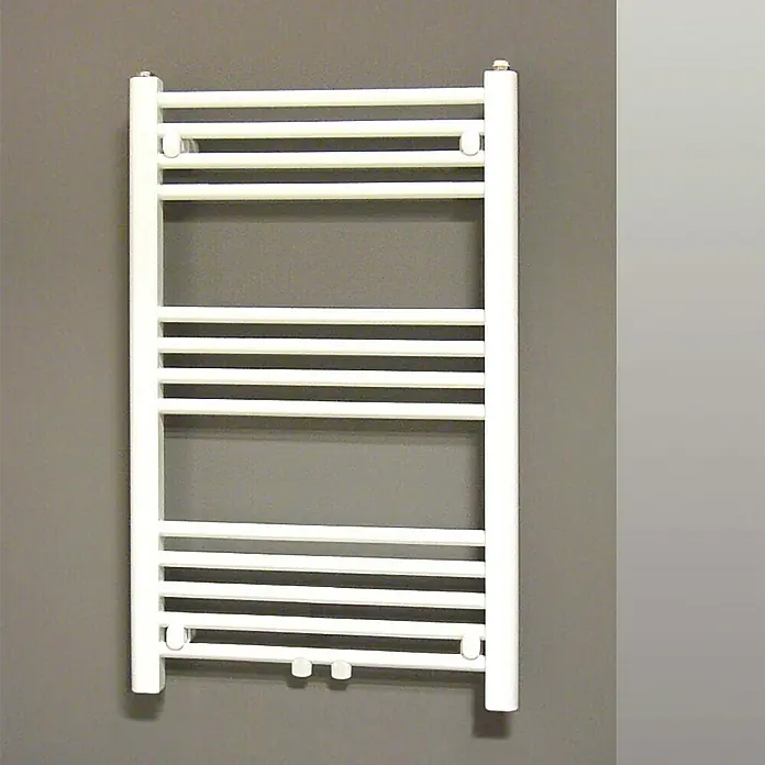 Admiral Badheizkörper Florence - 50 x 80 cm, Mit Mittelanschluss, 325 W bei 75/65/20 °C, Weiß - Vorderansicht