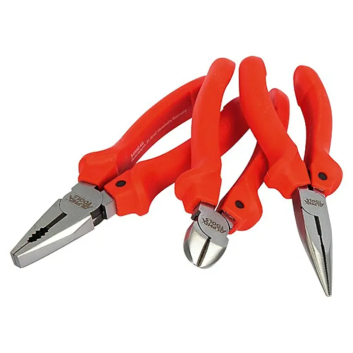 Alpha Tools Zangen-Set - 3 -tlg., AHS-Stahl - Vorderansicht