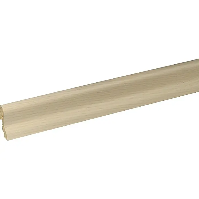 Profiles and more Furnierleiste SU18L Esche Perlweiß - 2,5 m x 18,5 mm x 38,5 mm, Geschwungen - Linke Seitenansicht