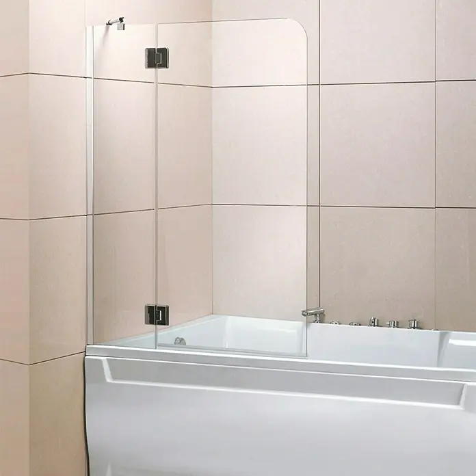 Corniche Pregrada za kadu - 2-dij., Š x V: 107 x 140 cm, Wonderclean premaz