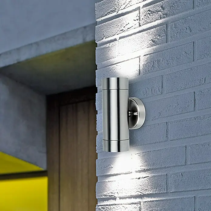 Starlux Vanjska zidna LED svjetiljka Dundee II - 6,4 W, Srebrne boje, IP44