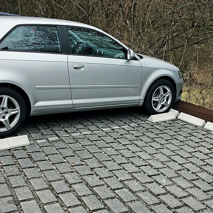Zaustavljač automobila - Bijele boje, 25 x 14,8 x 10 cm, Beton