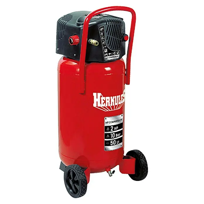 Herkules Kompressor-Set Fifty + Kit - Motorleistung: 1,5 kW, Druck: 10 bar, Kesselinhalt: 50 l