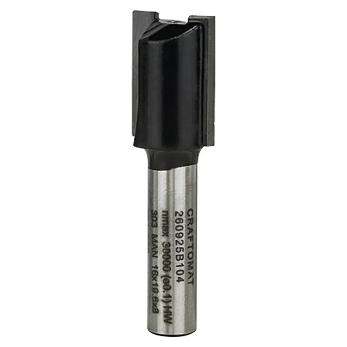 Craftomat Nutfräser - 16 mm, Durchmesser Schaft: 8 mm - Vorderansicht