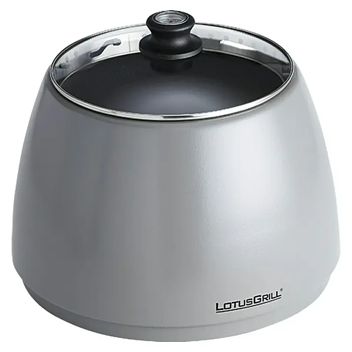 LotusGrill Grillhaube - Anthrazit - Linke Seitenansicht