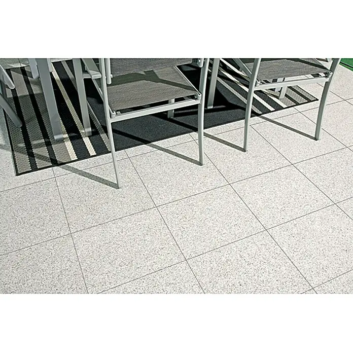 Granitplatte G 603 - Hellgrau, 40 x 40 x 3 cm, Granit