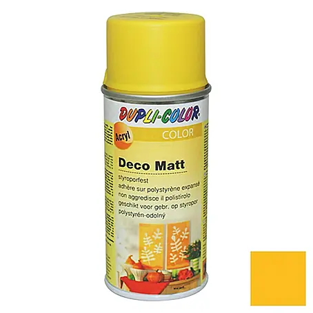 Dupli-Color Deco Mat Acrylspuitlak RAL 1021 Koolzaadgeel