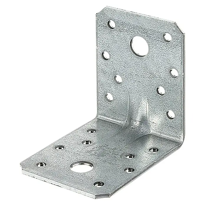 Stabilit Schwerlast-Winkelverbinder - 50 Stk., 70 x 70 x 55 mm, Sendzimir verzinkt - Rechte Seitenansicht