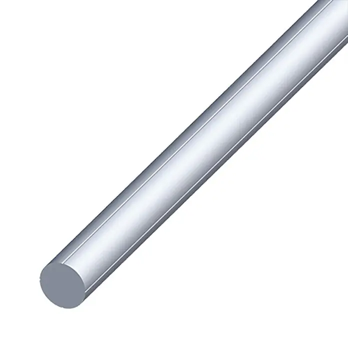 Kantoflex Rundstange - Ø x L: 15,5 x 1.000 mm, Aluminium, Blank - Linke Seitenansicht