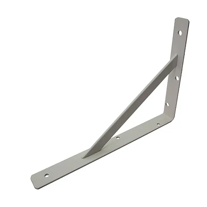 Stabilit Potporni nosač police - 250 x 30 x 150 mm, Opteretivost: 300 kg, Čelik, Bijele boje