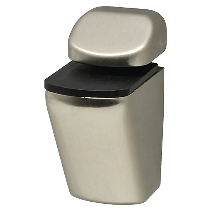 Duraline Modern Wandregalhalter-Set Mini Clip - Belastbarkeit: 25 kg, Geeignet für: Regalbodenstärke 4 - 22 mm, Nickel matt, 2 Stk. - Linke Seitenansicht