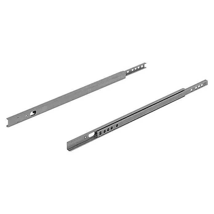 Accuride Schubladenführung - Länge Schubkasten: 330 mm - 550 mm, Traglast: 40 kg, Teilauszug, Nutmontage am Schubkasten, Verzinkt